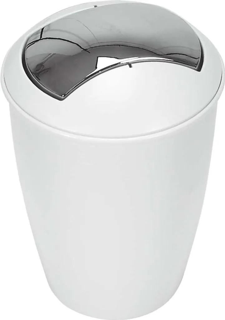 Poubelle de Salle de Bain 5L Spirella Atlanta à Couvercle Pivotant