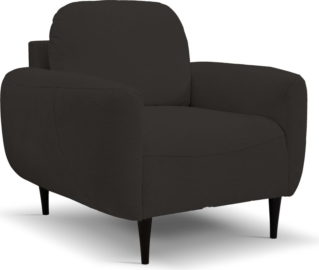 DomoHome BOHO Sessel Moderner, Eleganter Polstersessel mit Holzfüßen, Rückenlehne und Armlehnen, für Wohnzimmer und Büro, Größe: 90x91x102 c...