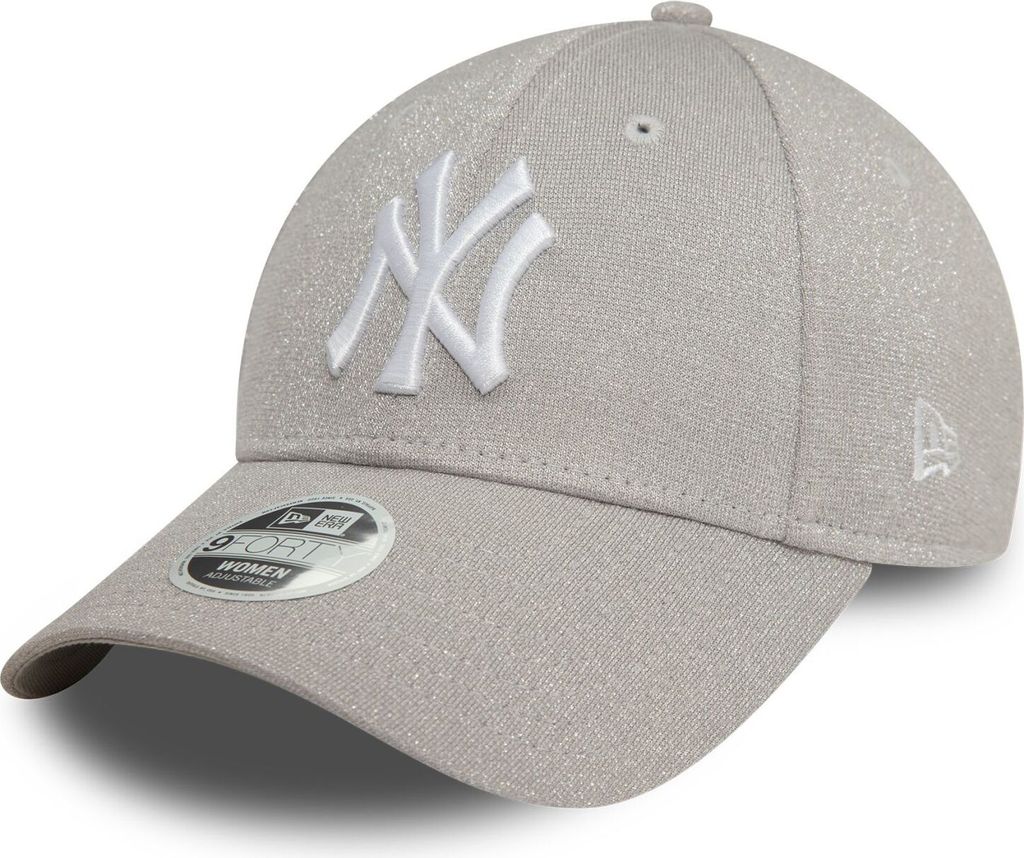 New Era 9Forty Damen Cap - GLITTER New York Yankees silber