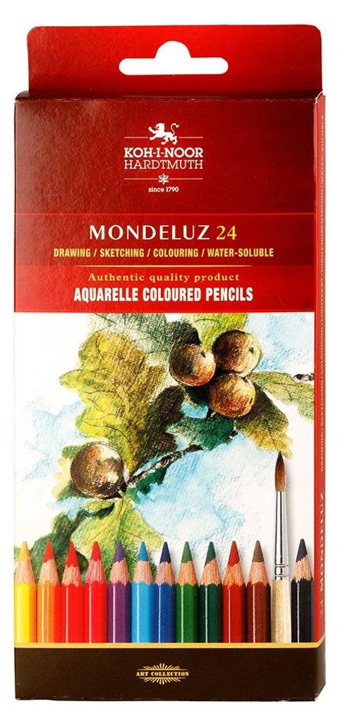 Aquarell- Künstlerfarbstifte  24 er Pack im Pappetui Produktbild 