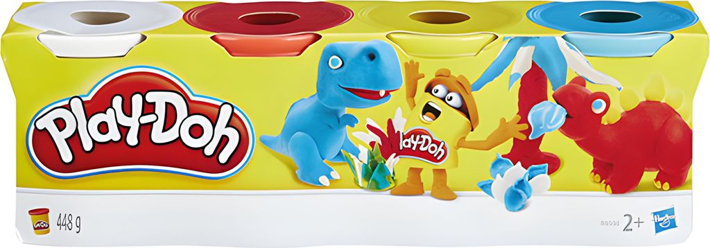 Play-Doh B6508ES0 Play-Doh Knete   farbsortiert 4 Farben je Zdjęcie produktu 