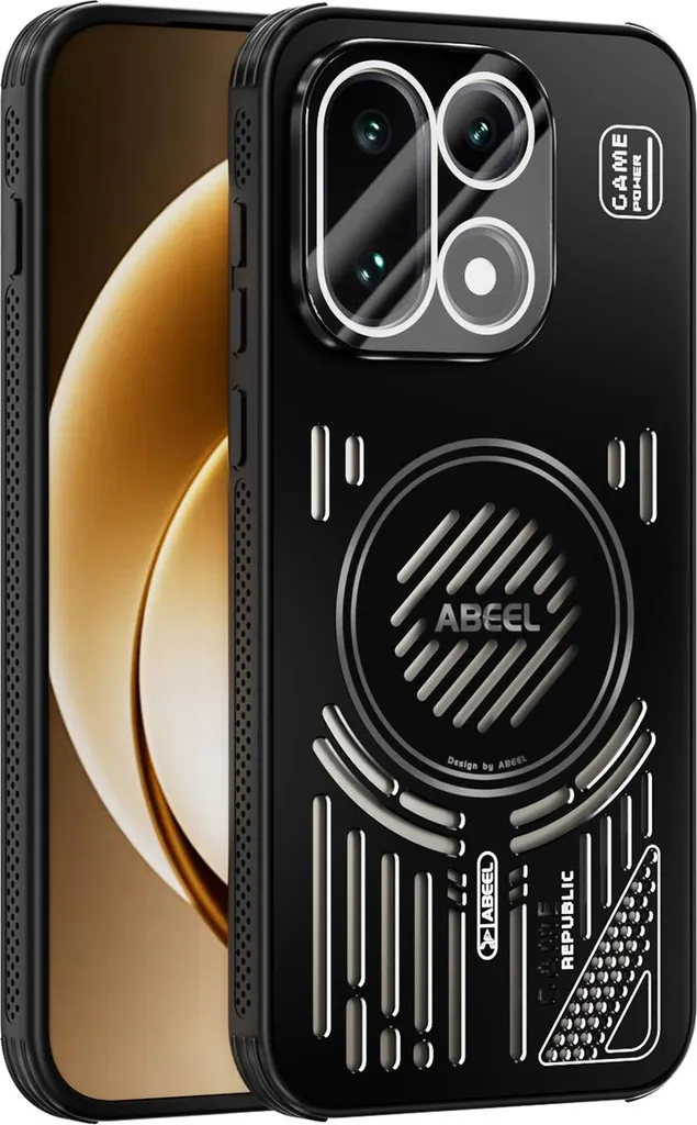 Custodia magnetica per OnePlus 15 Custodia protettiva antiurto in alluminio con dissipazione del calore e pellicola per lenti Nero
