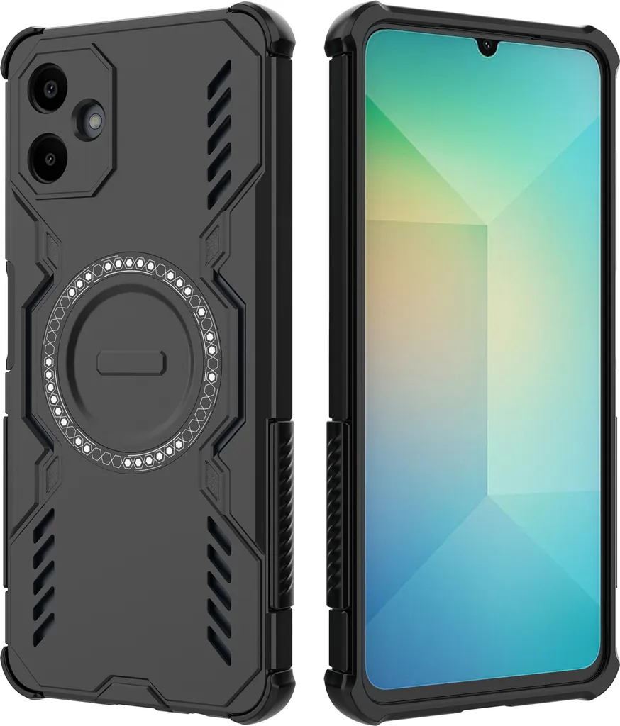 Cover Samsung Galaxy A06: Stile Nero Magnetico e Cool Cooling