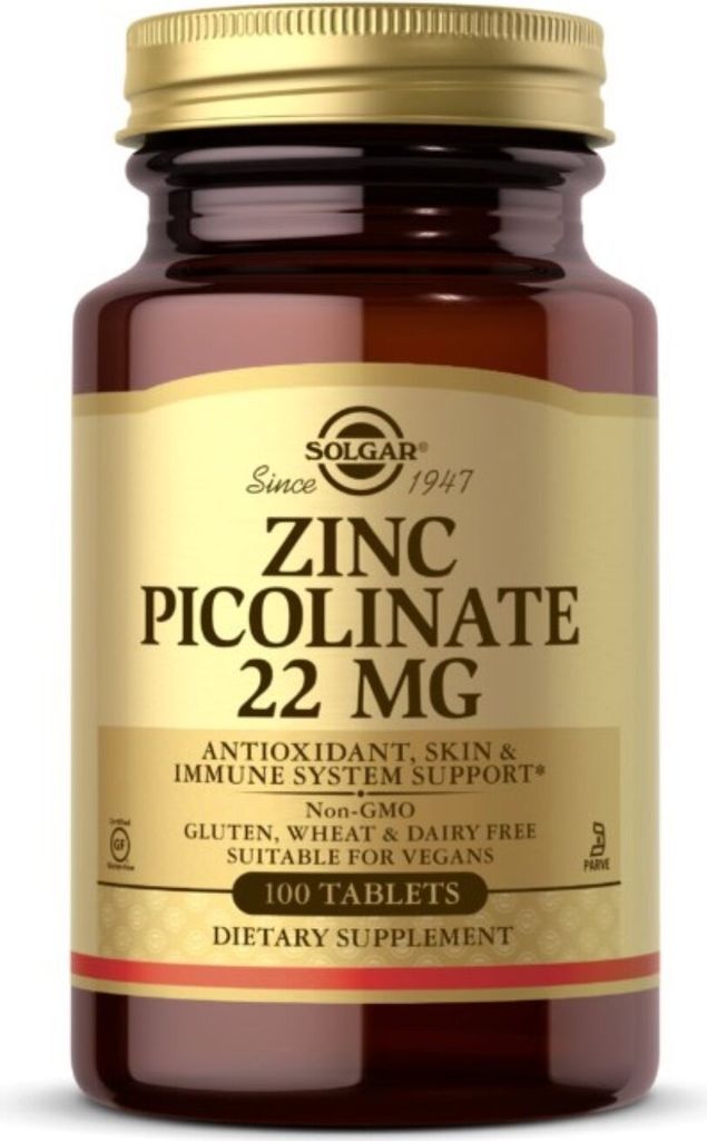 Solgar Dietary supplements Zinc Picolinate, BI5933 Productafbeelding 