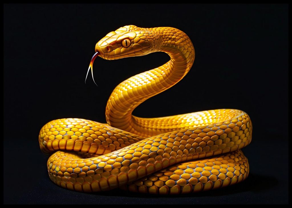 Plakat 84,1x59,4cm Goldene Schlange