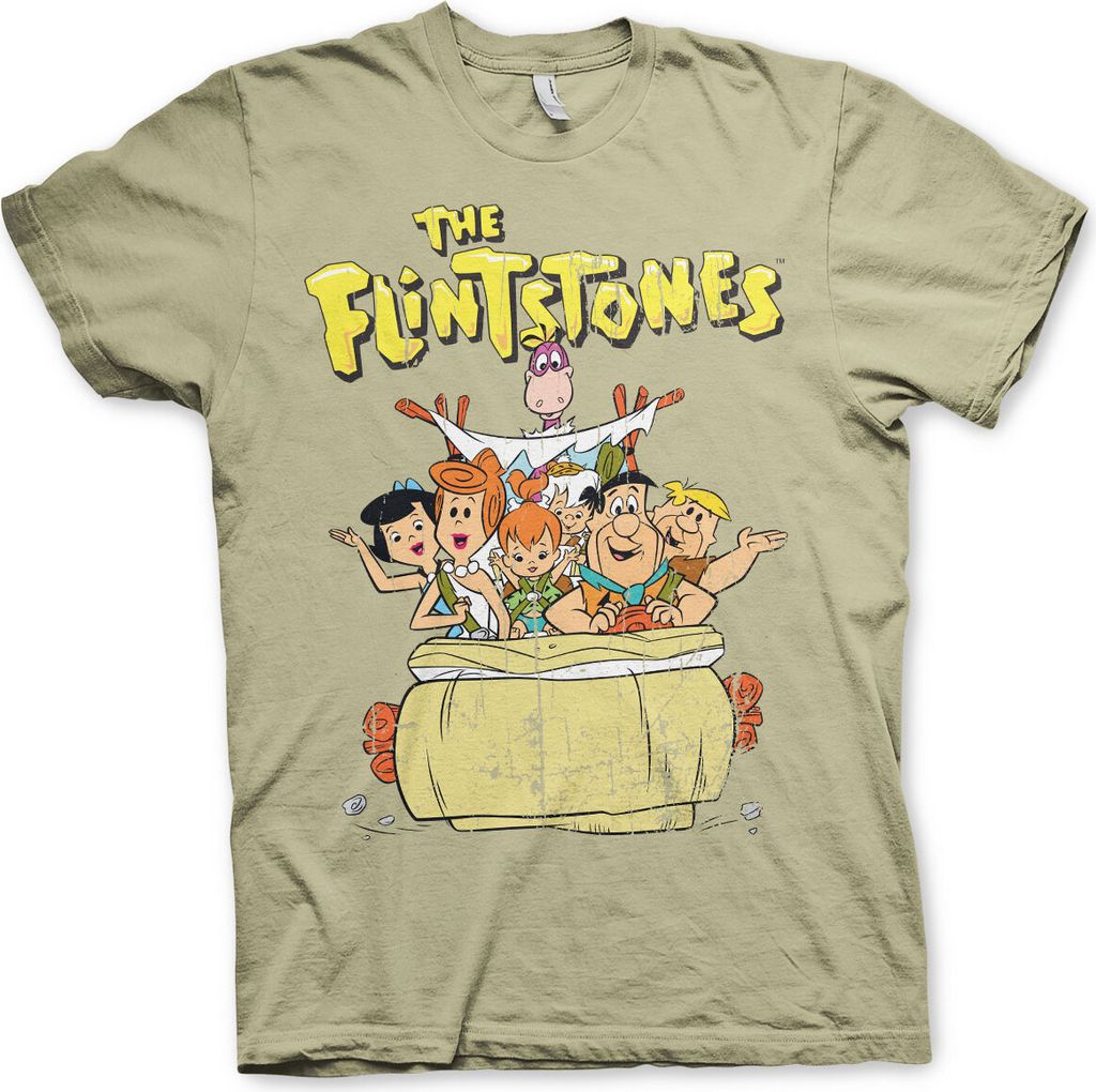 The Flintstones T-Shirt - X-Large - Khaki
