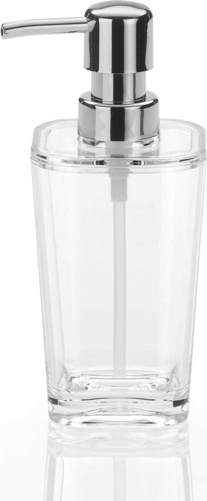 Kela Seifenspender Kristall PS-Kunststoff transparent 7,5x7,5x17cm 350ml, 21902