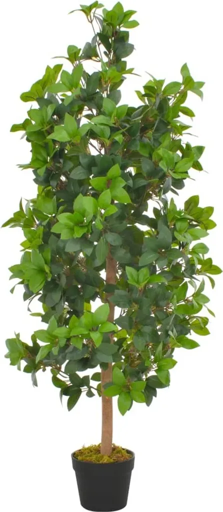 Leaf Design Albero Di Alloro Artificiale A Sfera 120 Cm - Pianta Realistica In Vaso, Verde