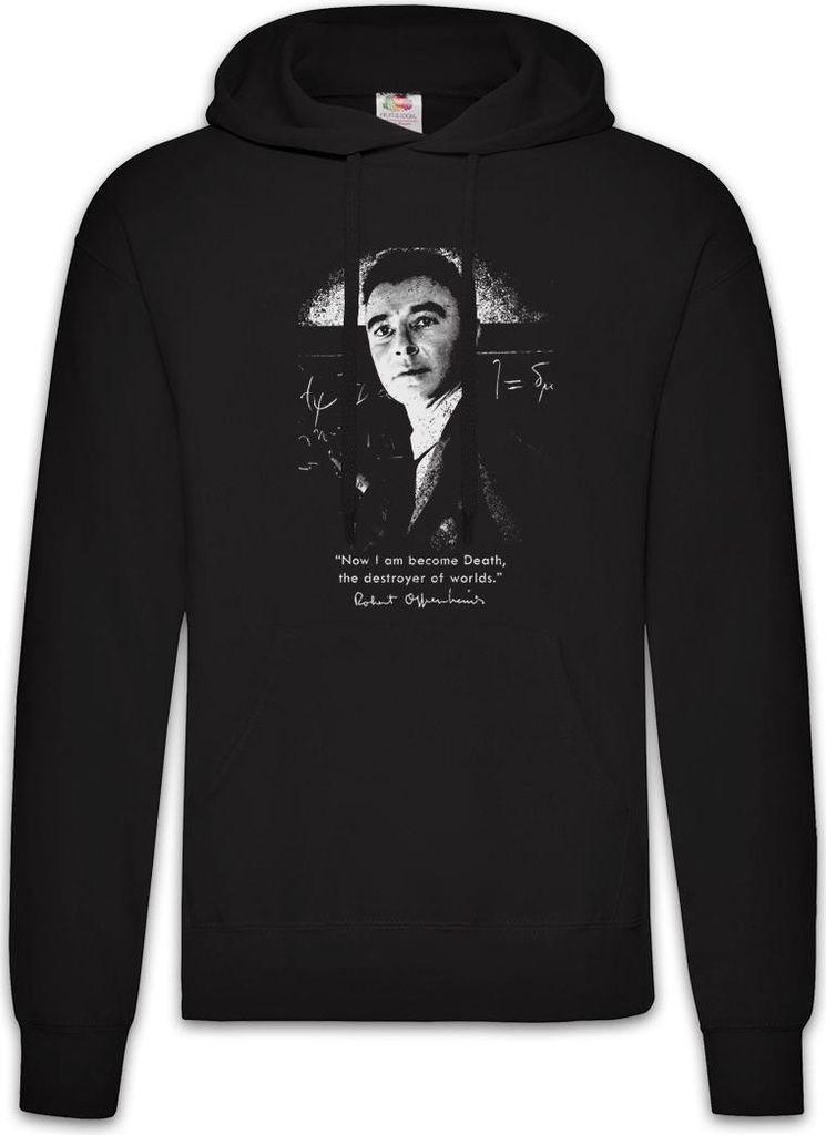 Urban Backwoods Now I Am Become Death, Herren Hoodie, Farbe: Schwarz, Größe: XL