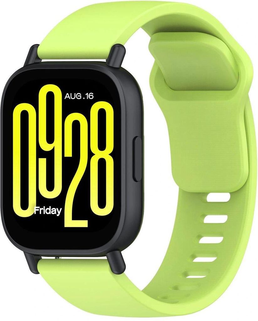 Bizon Strap Uhr Silikon Xiaomi Redmi Watch 5 Lite / 5 Active hellgrün