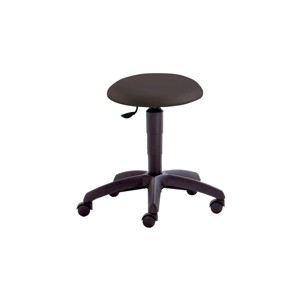 Siège d'atelier à roulettes Mayer tabouret pivotant ergonomique noir