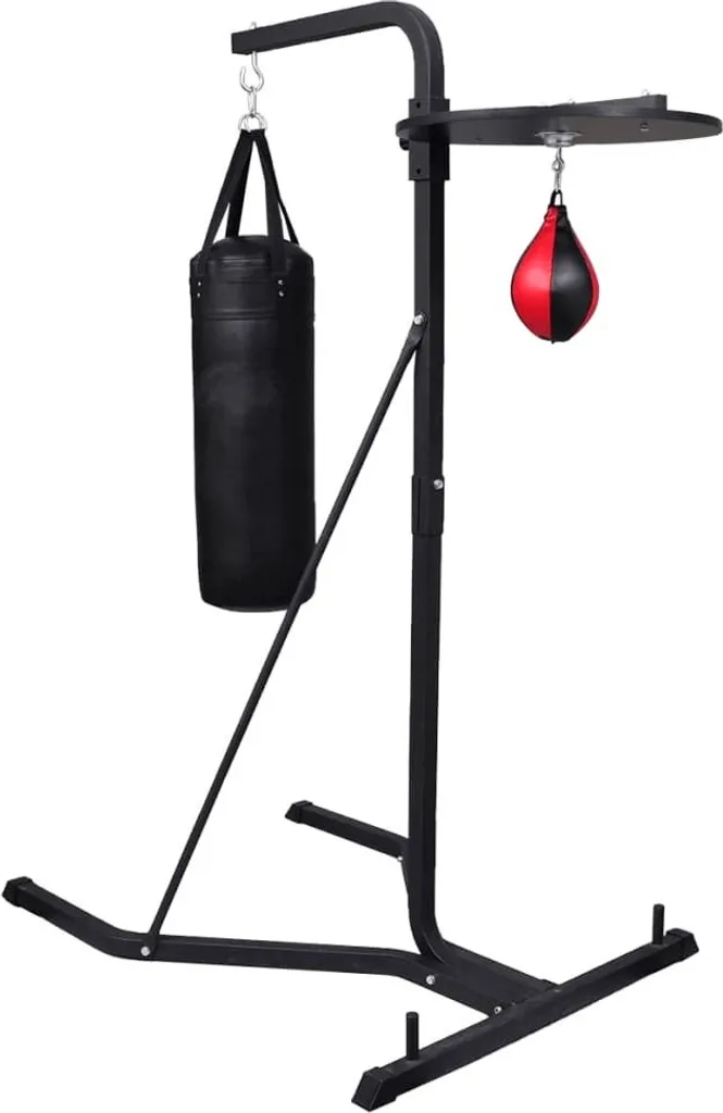 Support de Boxe en Acier Robuste VidaXL avec Plateforme Réglable