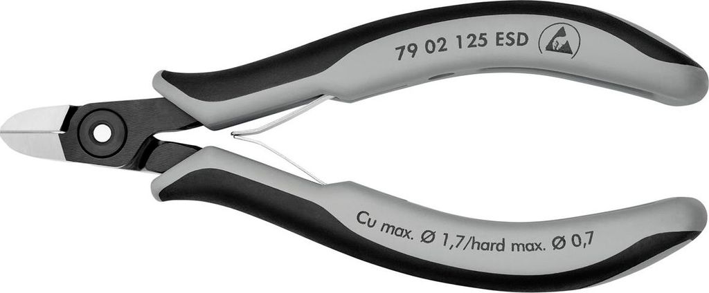Knipex 79 02 125 ESDSB Praez.-Elektr.-Seitenschnei der ESD