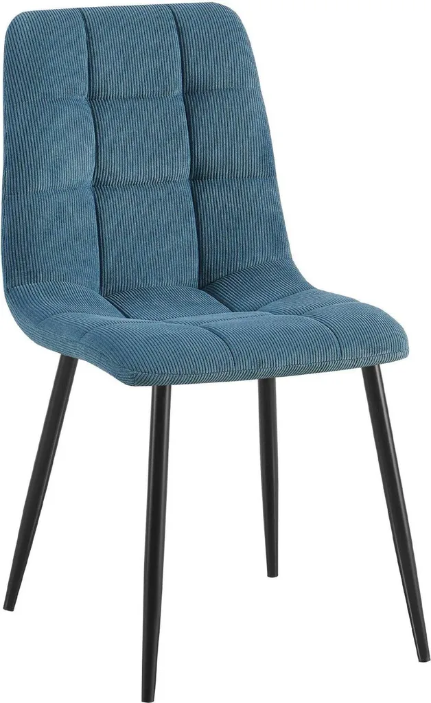 Sedia di Design Minimalista | Seduta Imbottita e Base in Metallo