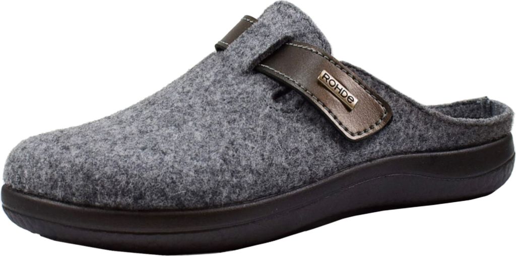 Rohde Damen Pantoffel Hausschuh Klettverschluss Softfilz Produktbild 