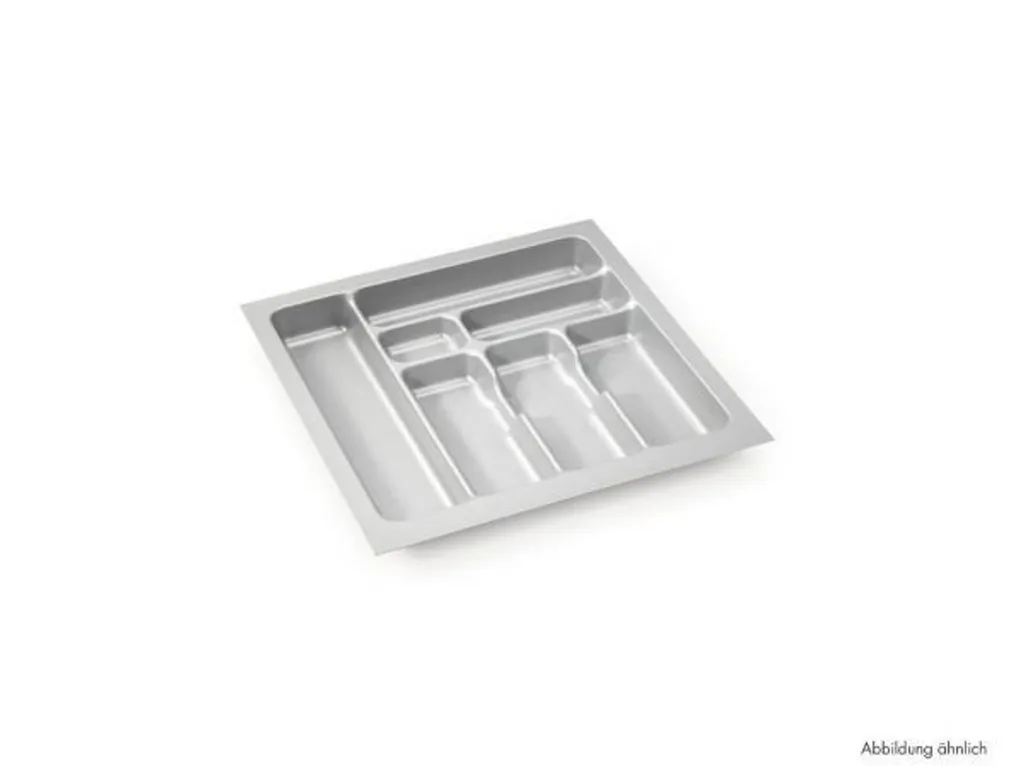 Scatola Portaposate Grande 80 cm - Grigio con 10 Vani Utensili