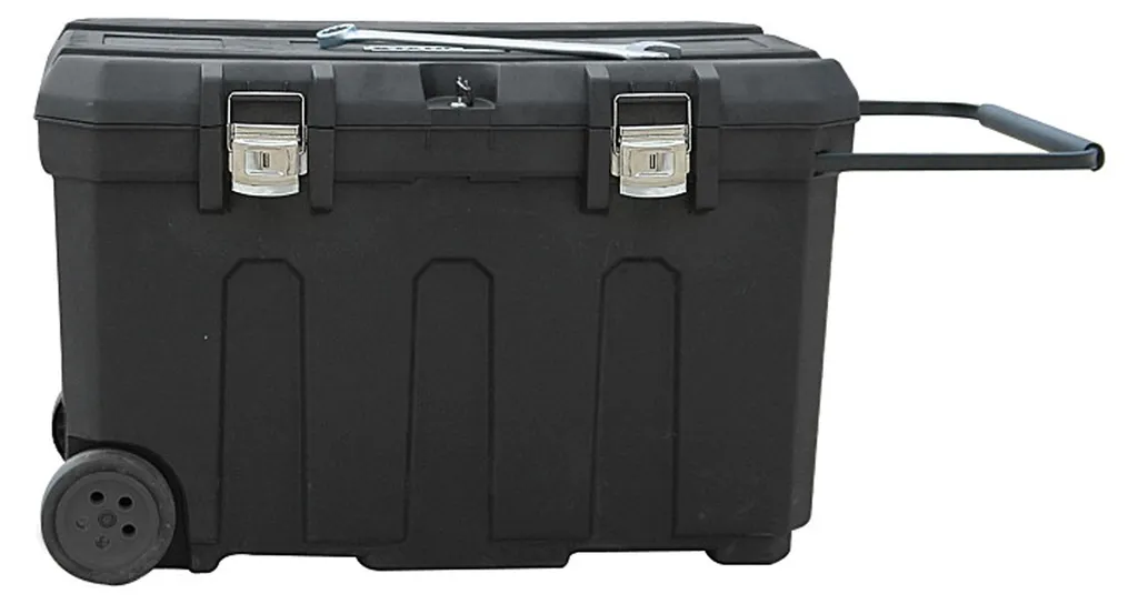 Rangement outils atelier mobile Stanley - Coffre roulant noir AW2434