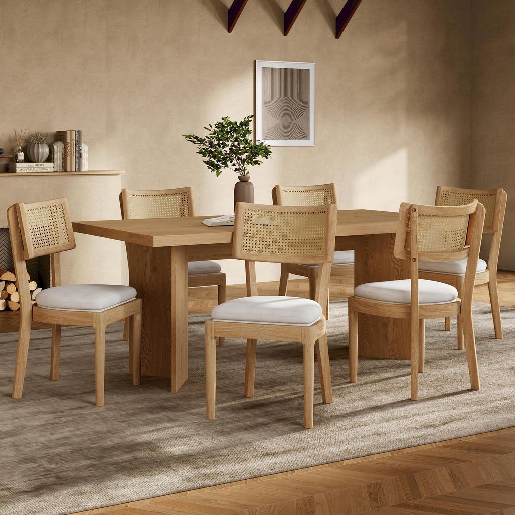 Flieks Rattan Chaise de salle à manger Chaise de cuisine Image du produit 