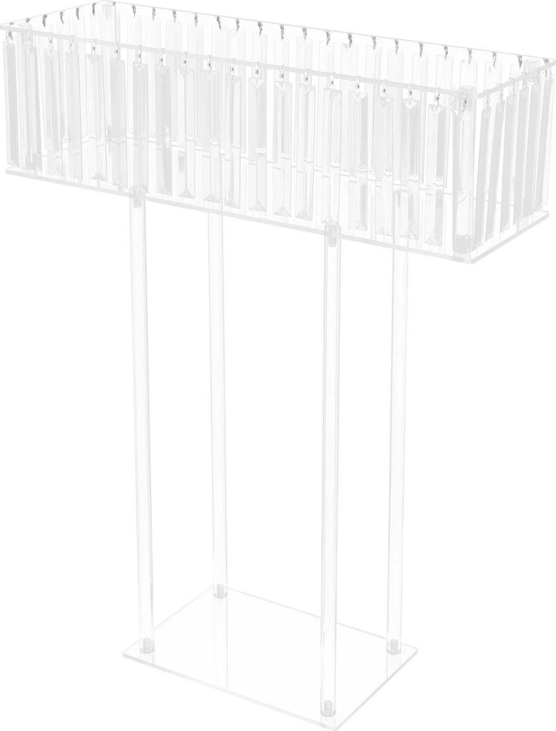Acryl Blumenständer - Podest - Hochzeit & Party Deko - Traglast 5 kg - 60 x 78 cm - Transparent