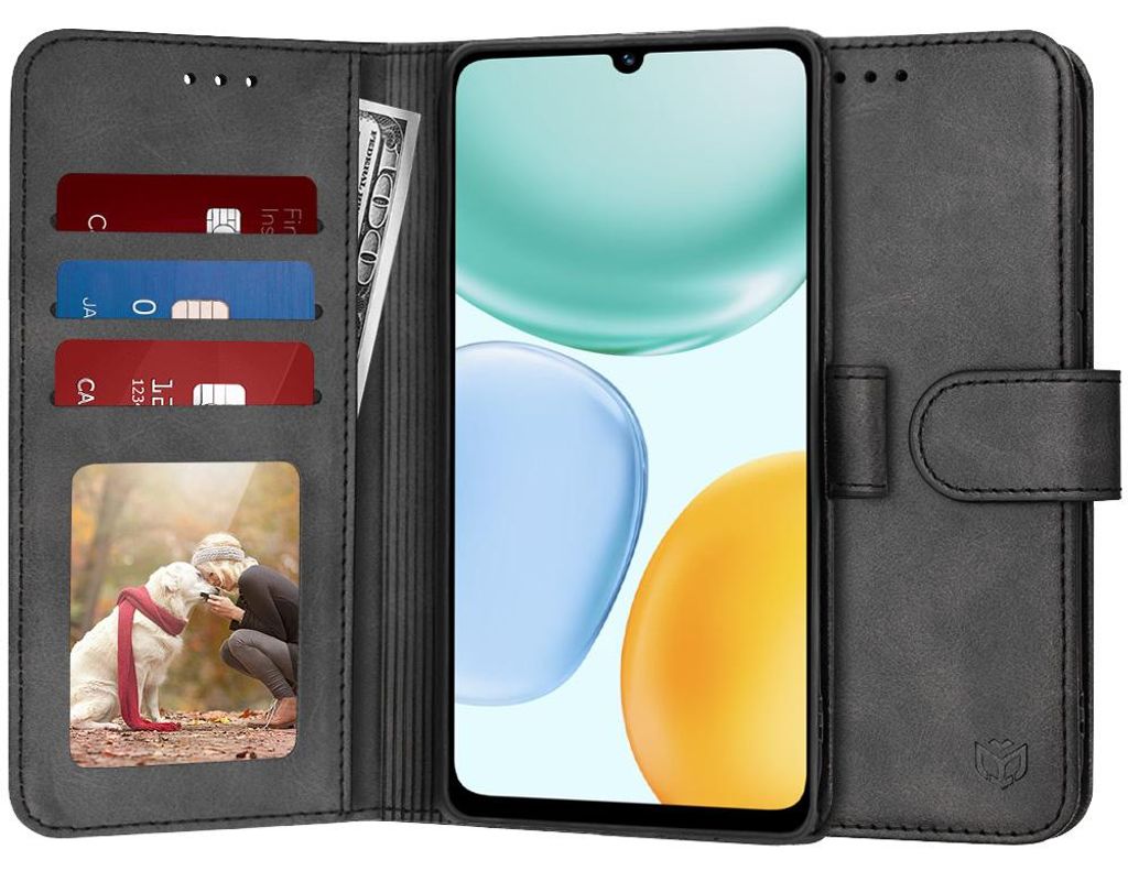 Techsuit - Diary Book knižkový obal pre Honor X5c Plus - čierny