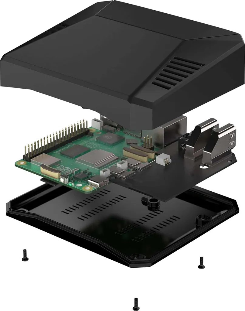 Boîtier ARGON ONE V3 pour Raspberry Pi 5 idéal pour Media Center et PC