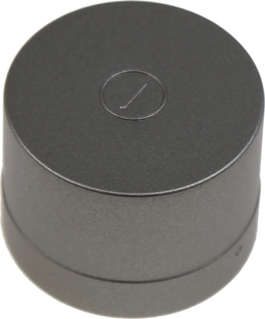 Bouton de réglage argenté D35 H15 Whirlpool C00630602 finition satinée