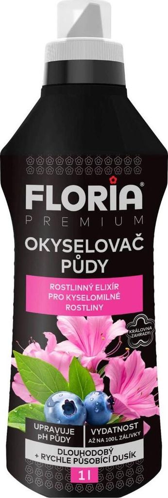 Agro FLORIA Okyselovač a kap.hn. pro kyselomilné rostliny 1 l