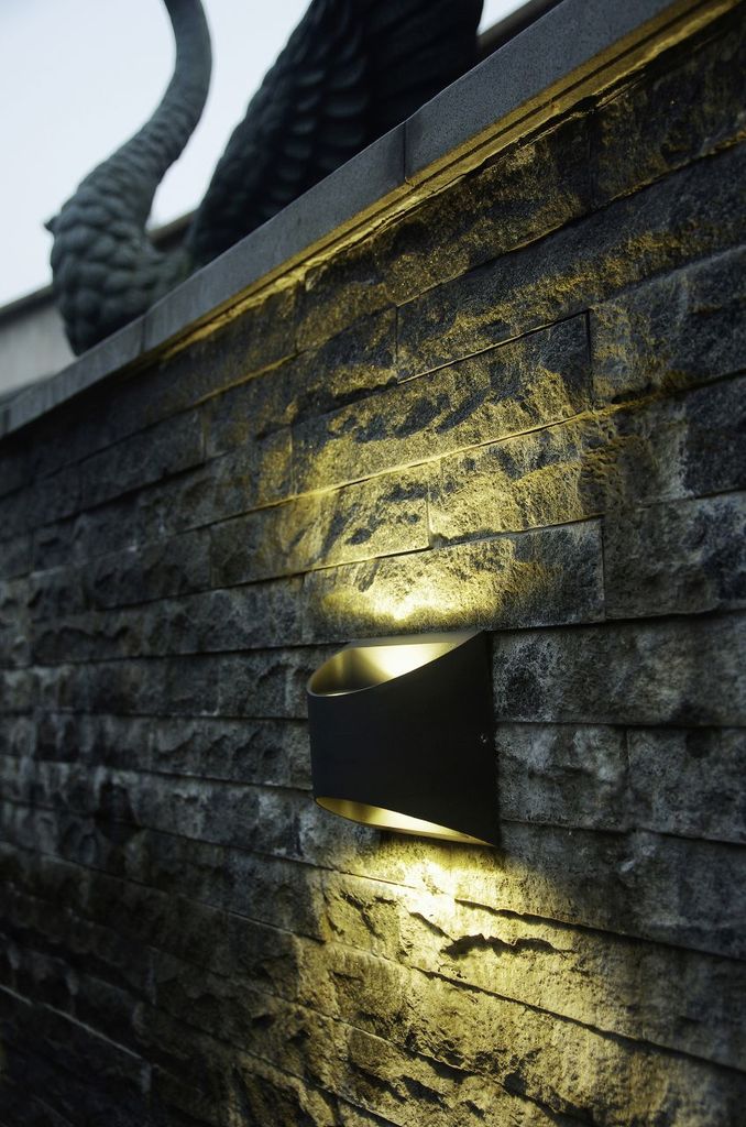 Lutec LED Außenwandleuchte Dodd anthrazit Up- & Downlight Produktbild 7