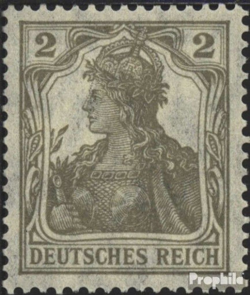 Briefmarken Deutsches Reich 1918 Mi 102x Friedensgummi postfrisch Germania