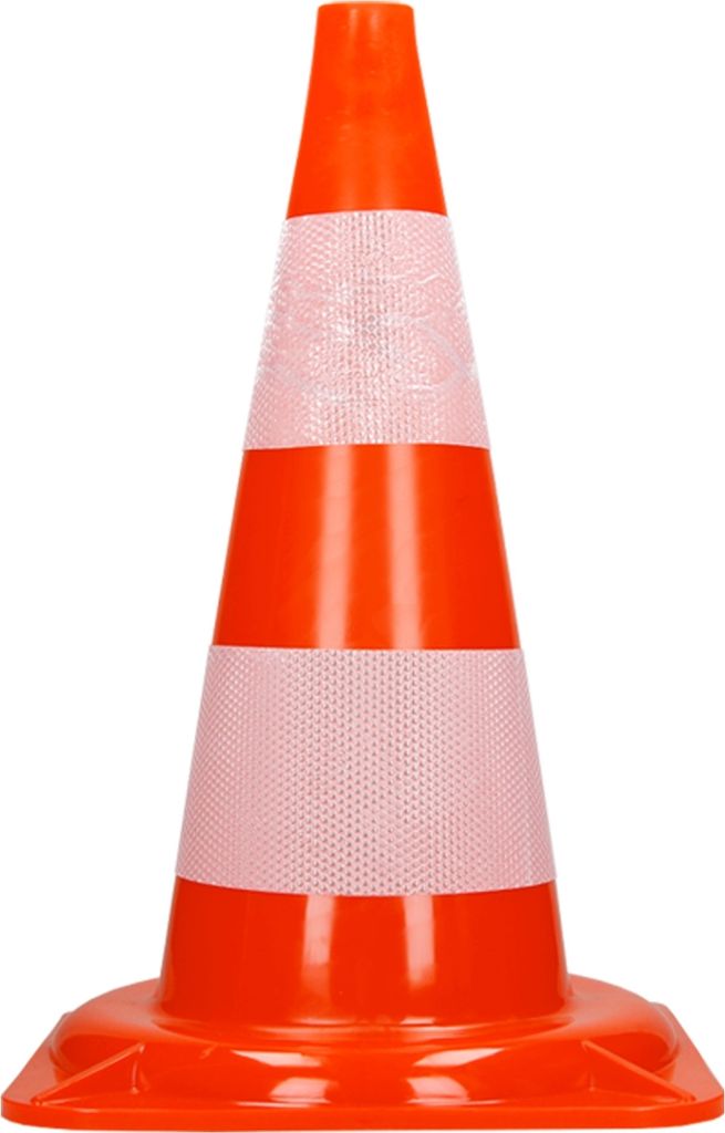 ECD Germany 10 kusů dopravních kuželů 47 cm, oranžovo-bílý, Obrázek produktu 2