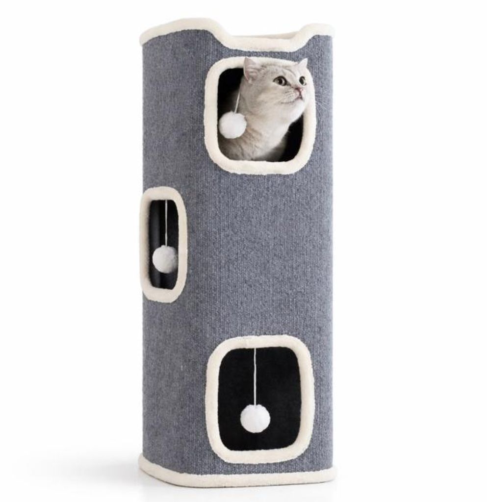 Katzenturm Kratztonne Katzenbaum Kletterbaum für Katzen Produktbild 