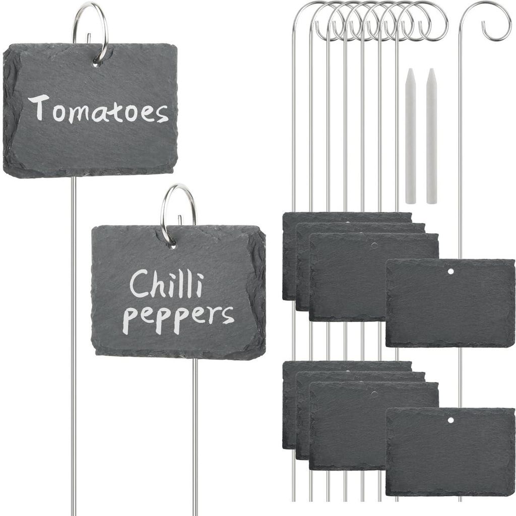Omgoods- Plantenborden Set van 22 - Leisteen - Productafbeelding 