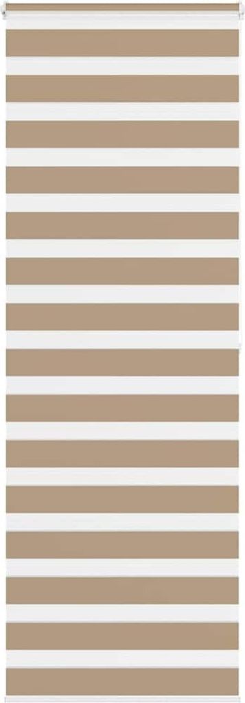 Doppelrollo Sandbraun 80x200 cm Stoffbreite 75,9 cm Polyester