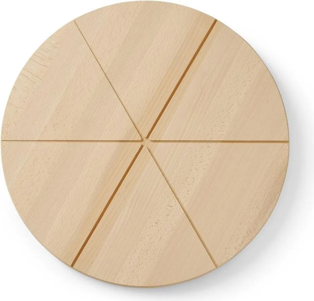 Tagliere Pizza Famiglia 35cm - Vassoio in Legno per Serate Pizza