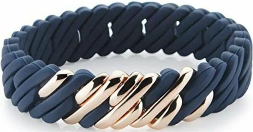 The-rubz 100409 Bracciale Uomo Argento Acciaio e Silicone - Offerta Online