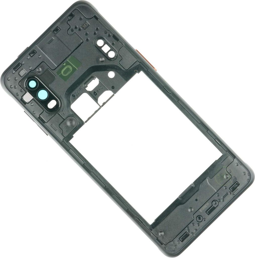 Mittel Cover Gehäuse Rahmen + Kamera Linse für Samsung Galaxy Xcover Pro (SM-G715F)