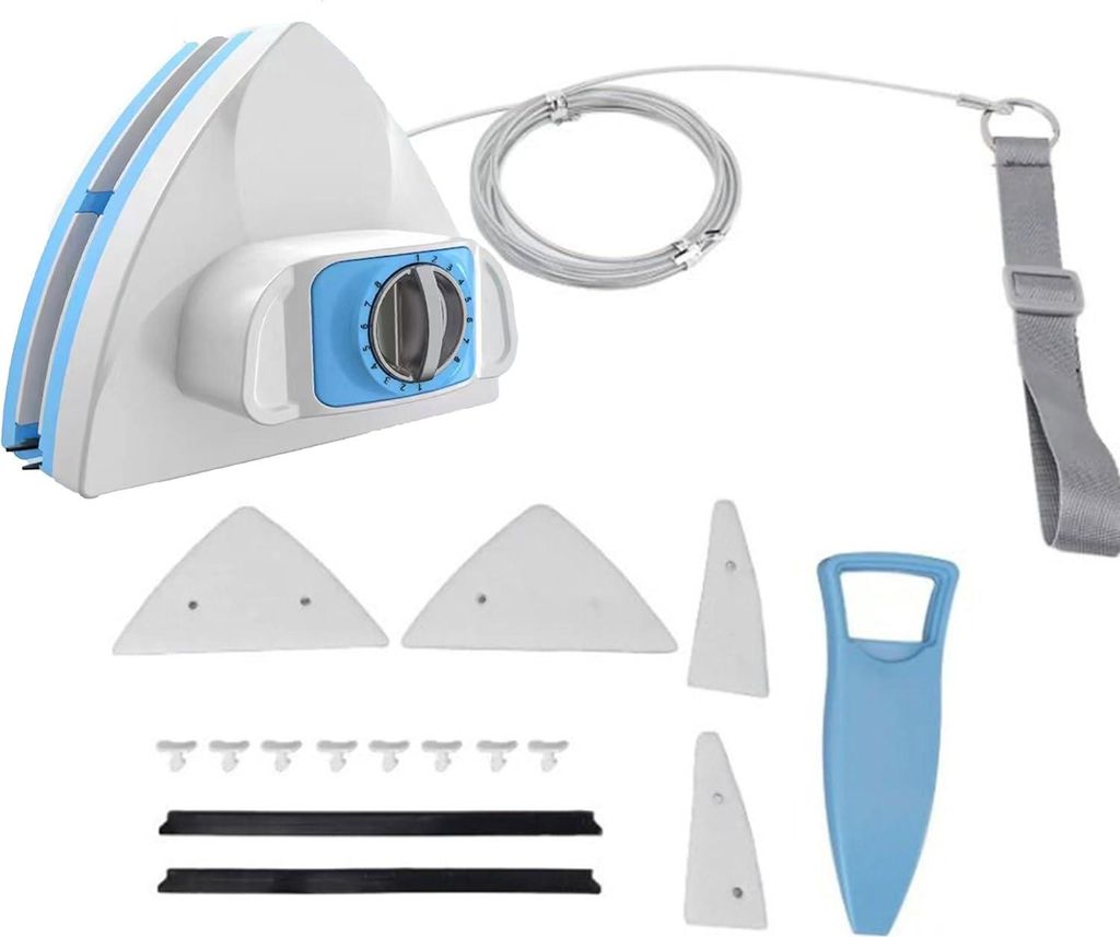 Fensterreiniger, Double Side Magnetic Fensterreiniger, Einstellbare Magnetic Reinigungsbürste, Dreiecke Glaswischer, Windows Cleaner, Glaswischer ...