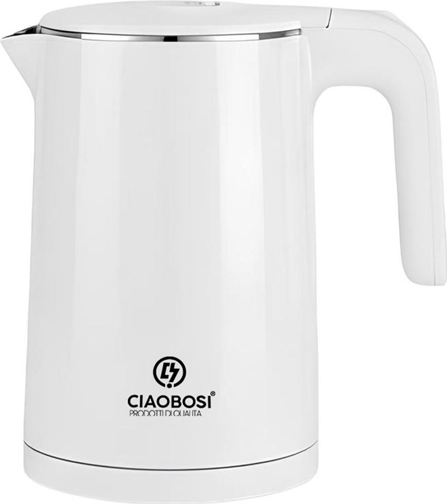 Avizar, Elektrischer Wasserkocher 0,9 l 1500W mit Schnellaufheizung, Weiß
