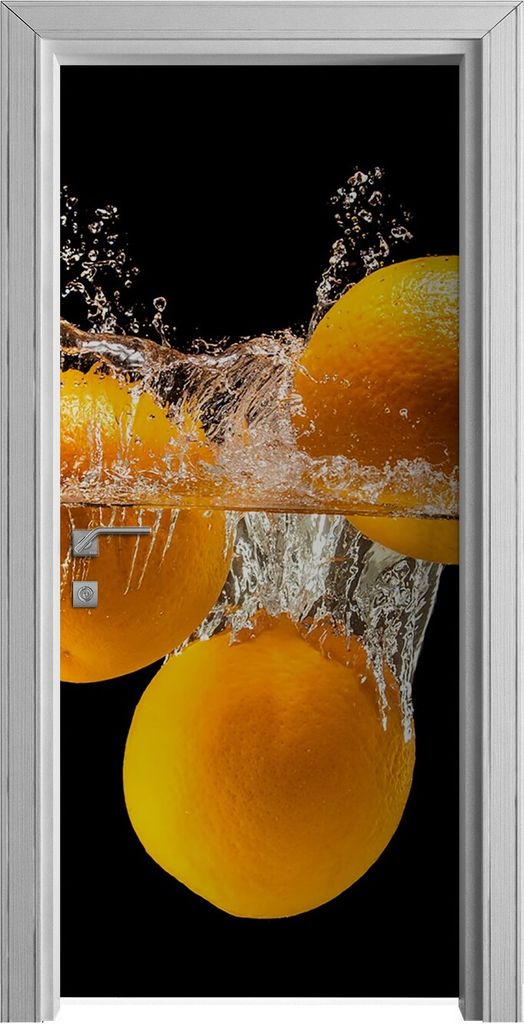 Tür Selbstklebende 90x210 cm Türfolie Türtapete Klebefolie - Spritz Farbige Früchte