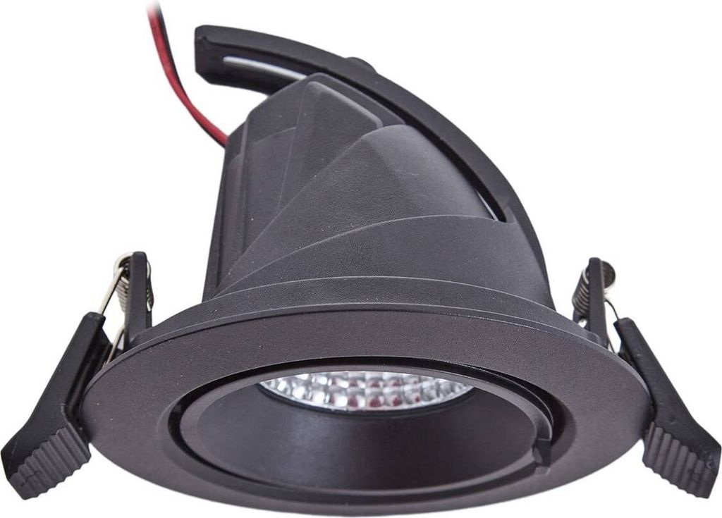 Arcchio Harcos LED-Downlight, schwarz, Ø 11 cm, 4.000K Produktbild 
