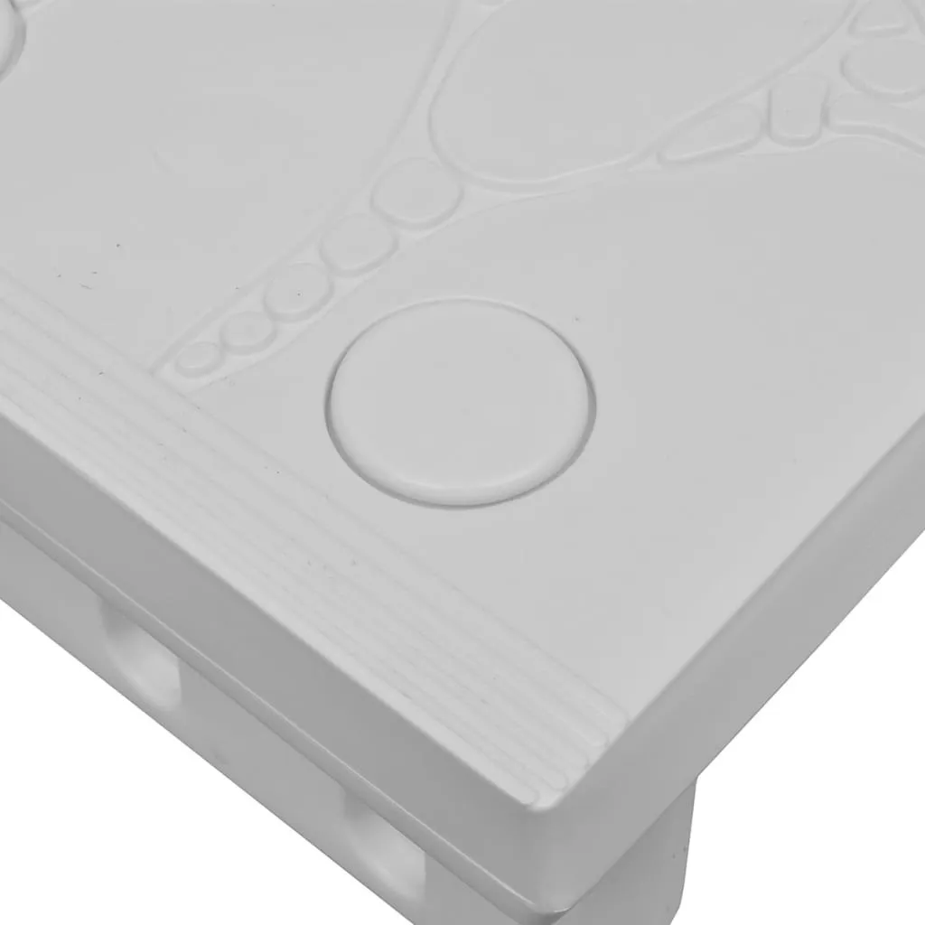 Escalier pour spa blanc résistant aux UV - Finition anti-glisse - 4