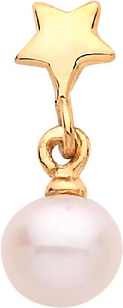 Clou d'oreille pour cartilage en Or et Perle pour look quotidien