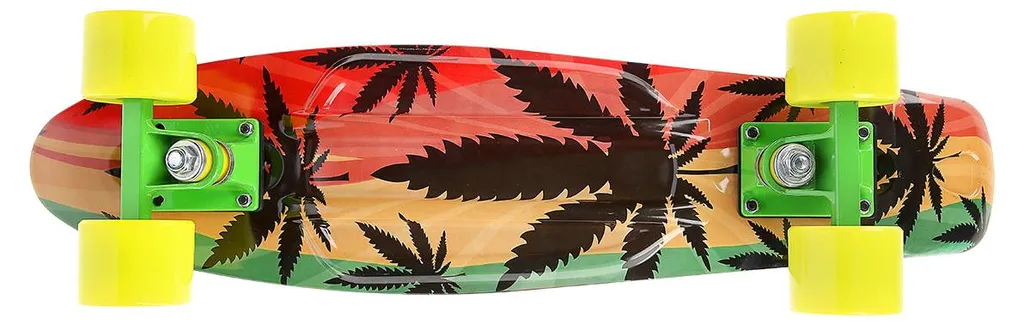 Mini Skate Pennyboard Art Reggae Signa pour Trajets Urbains et Balades