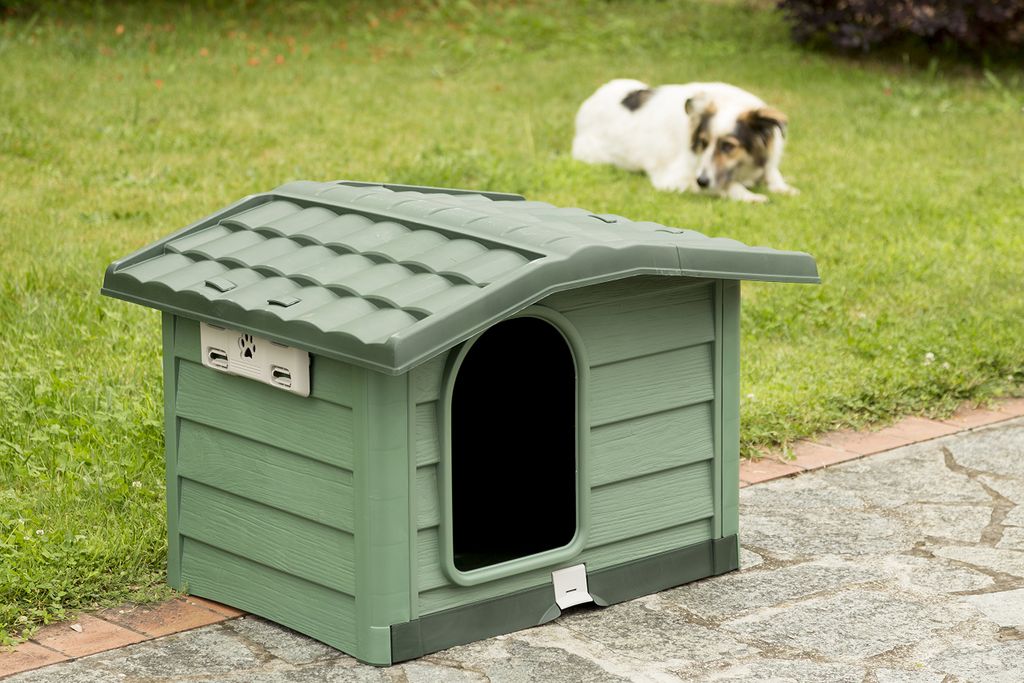 Cuccia Bama Bungalow Verde 89x75x62 cm per Cani Immagine del prodotto 