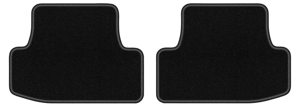 Velours-Fußmatten Hinten für Audi Q2 2016- (Crossover) – Produktbild 