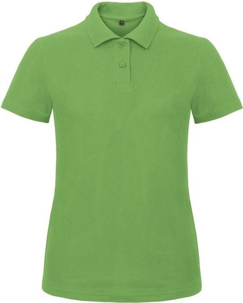 Damen-Poloshirt, Kurzarm - B&C ID.001/W - real green - Größe XS