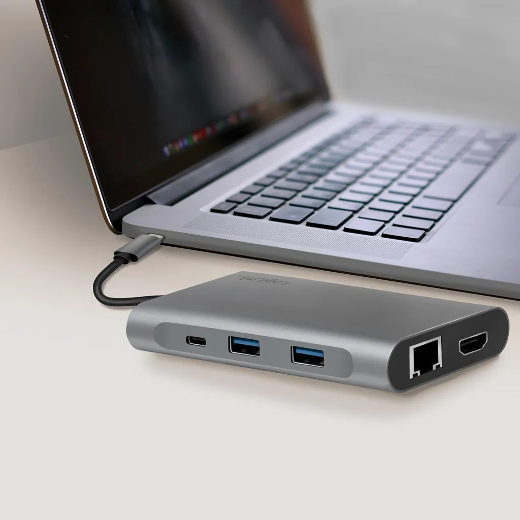 Station d'accueil USB-C pour Télétravail Double Écran 4K et Ethernet Pro