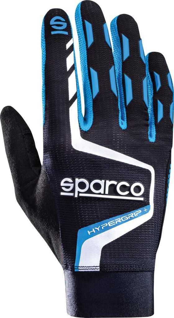 Guanti da gioco Sparco Hypergrip Sim Racing, nero e blu, Immagine del prodotto 