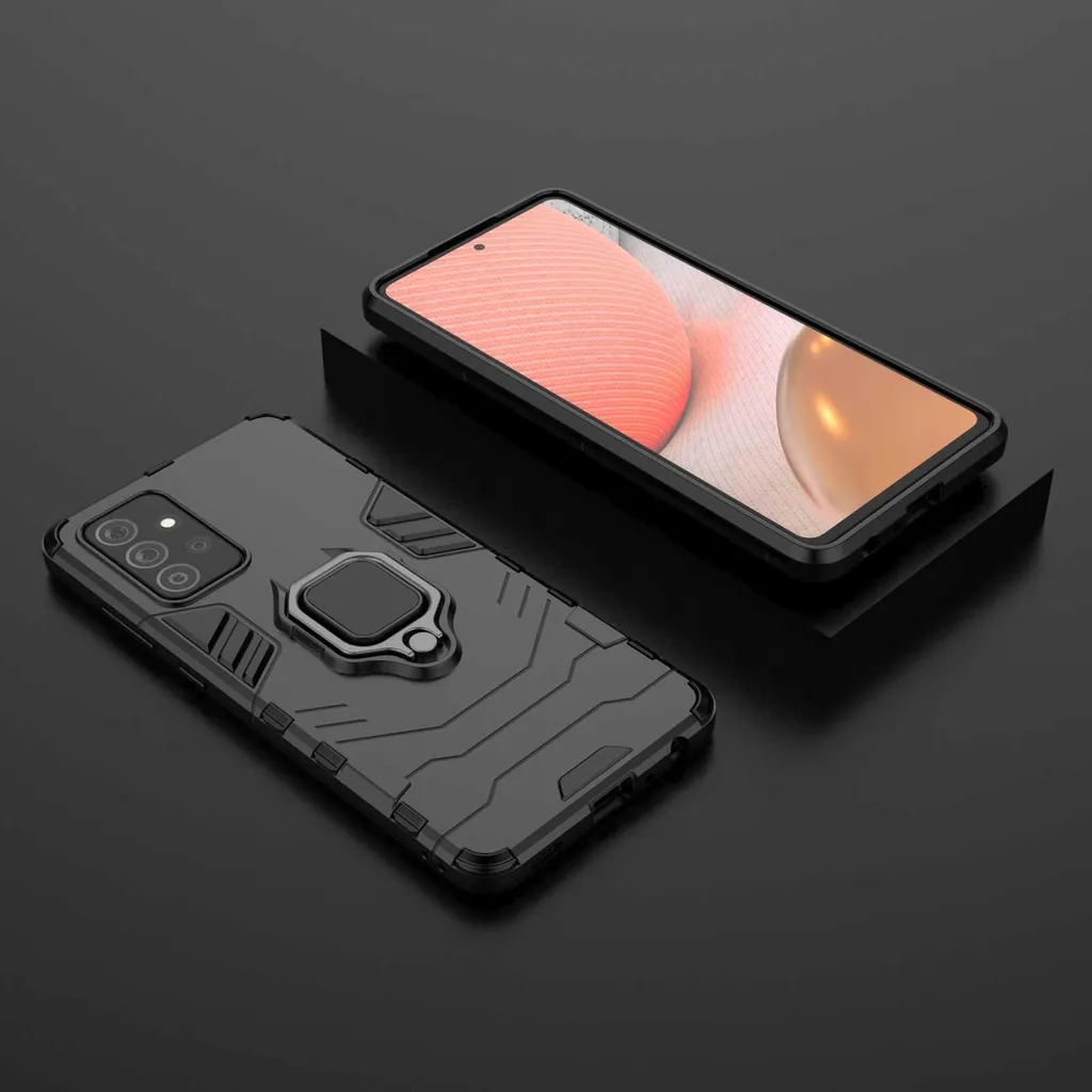 Coque Galaxy A72 5G SPACECASE X-ring Noire avec Support Magnétique - 2