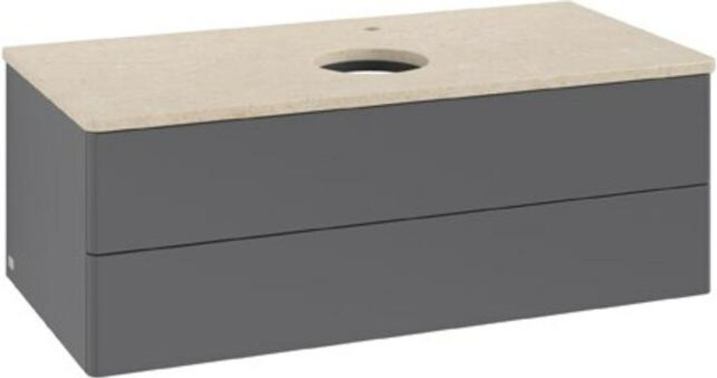 V&B Waschtischunterschrank ohne Frontstruktur Antao 100x36x50cm, HL, WBP botti., A m Lac